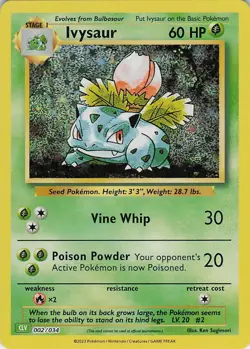 Ivysaur Holo Classic Collection Trading Card Game Classic 002/034 NM - Image 1