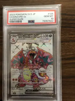 pokemon cards psa 10 Charizard /sv3 125/108 ruler of the blackfalme - Image 1