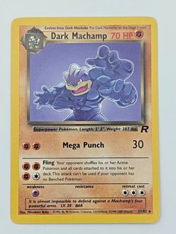 Dark Machamp 27/82 Team Rocket Set Unlimited Non-Holo Rare Pokemon Card 2000 LP - Image 1