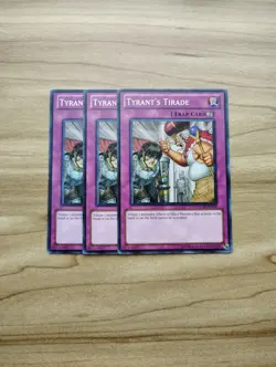Yu-Gi-Oh! - Tyrant's Tirade 3X - Full Playset Of Cards - Image 1