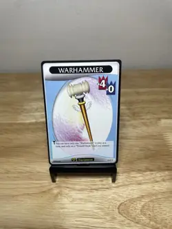 Kingdom Hearts TCG - Base Set Warhammer 44/91C Disney Trading Card Equipment - Image 1