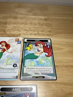 3 Kingdom Hearts TCG Disney Cards “Ariel” 39/162C, 14/91R & 10/91C Level 1,2 & 4 - Image 3