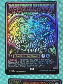 Mtg SLD Secret Lair— Displacer Kitten — Foil — NM - Image 1