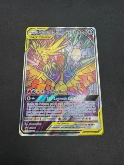 Pokemon TCG Moltres & Zapdos & Articuno GX SM210 Promo TAG TEAM Full Art Holo - Image 3