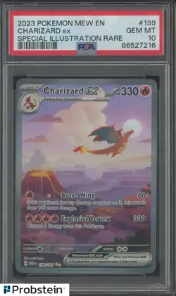 2023 POKEMON MEW EN-151 #199 CHARIZARD EX SPECIAL ILLUSTRATION RARE PSA 10 - Image 1