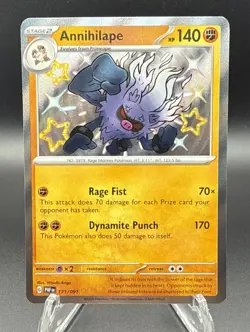 Pokemon TCG Annihilape 171/091 SV: Paldean Fates Holo NM - Image 1
