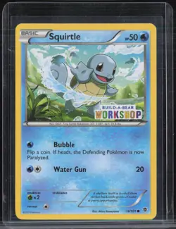 2013 Pokemon #14 Build-A-Bear Workshop Promo #14 Squirtle - Image 1