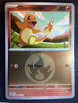 Charmander 020/217 Ascended Heroes Pokemon Energy Symbol Reverse Holo 2026 - Image 1