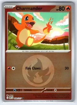 Charmander (Energy Symbol Pattern) 020/217 Holo Ascended Pokemon Reverse Holo NM - Image 1