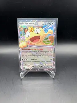 Pokemon TCG Meowth ex 062/088 Ultra Rare Perfect Order NM/M - Image 1