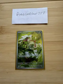 Pokemon Caterpie 172/165 SV Scarlet & Violet 151 Illustration Rare Full Art Holo - Image 1