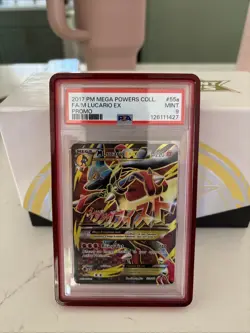 2017 Pokemon Mega Lucario 55a Promo PSA 9 - Image 1