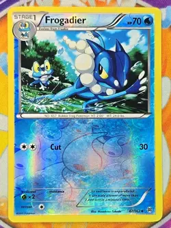 🔥2015 Pokemon Frogadier 47/162 Uncommon Reverse Holo XY BREAKthrough👍📈 - Image 1