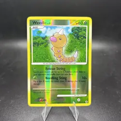 Weedle Rising Rivals Reverse Holo Pokemon TCG 86/111 Platinum Common NM -j - Image 1