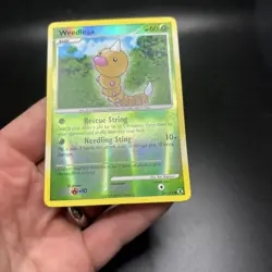 Weedle Rising Rivals Reverse Holo Pokemon TCG 86/111 Platinum Common NM -j - Image 3