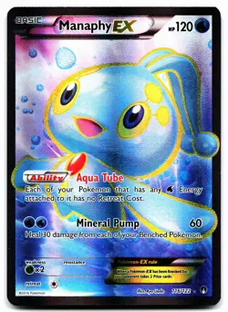 MANAPHY EX 116/122 ULTRA RARE BREAKPOINT POKEMON NM - Image 1