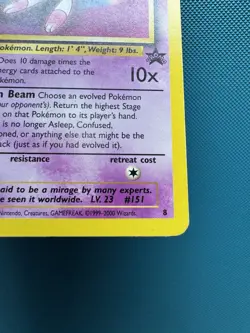 Pokemon TCG: Mew Promo 8 Non-Holo WOTC Black Star Promo MP - Image 5