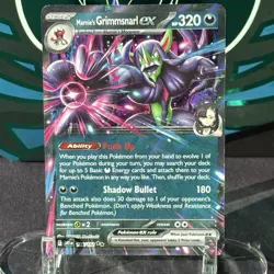 Pokemon Marnie’s Grimmsnarl EX Destined Rivals 136/182 Double Rare Holo LP - Image 1