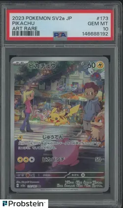 2023 Pokemon Japanese SV2a #173 Pikachu Art Rare PSA 10 GEM MINT - Image 1