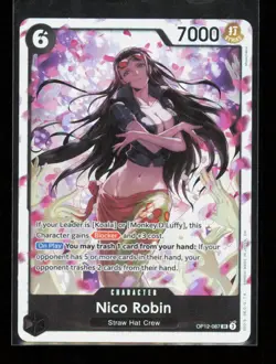 Nico Robin OP12-087 Super Rare Legacy of the Master One Piece Near Mint - Image 1