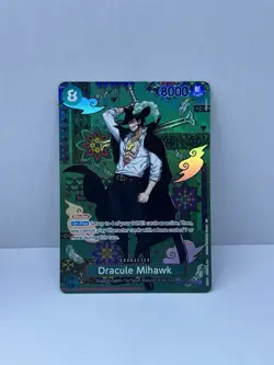 2026 One Piece OP14/EB04 Dracule Mihawk SP Alt Art OP12-030 SR Azure Sea’s Seven - Image 1