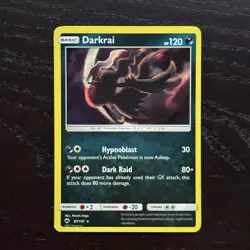 Darkrai 87/147 Pokemon Burning Shadows Sun & Moon Holo Rare Card NM - Image 1