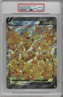 Pikachu V-Union Pokemon Celebrations Jumbo Cards PSA 10 GEM MT - Image 1