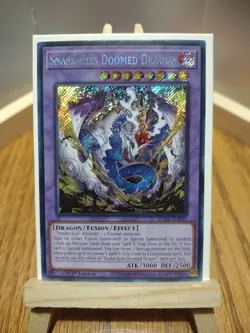 Yu-Gi-Oh Card Snake-Eyes Doomed Dragon SUDA-EN035 Secret Rare 1st Edition Dragon - Image 1