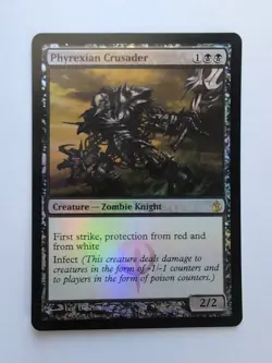 MTG Phyrexian Crusader (MBS) Mirrodin Besieged Foil Rare 50/155 - Image 1