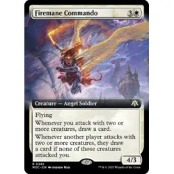 FIREMANE COMMANDO (EXTENDED ART) X4 March Of The Machine: Commander Magic MTG - Image 1
