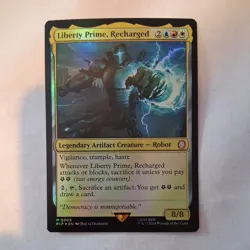 MTG Liberty Prime, Recharged - Foil NM-Mint Universes Beyond: Fallout - Image 1