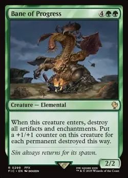 1x - Bane of Progress - Commander: Final Fantasy FIC - NM MTG - Image 1