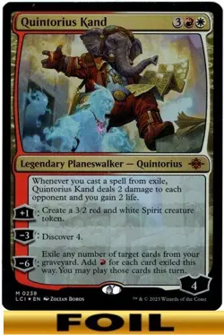 1x - Quintorius Kand - FOIL - The Lost Caverns of Ixalan - NM MTG - Image 1