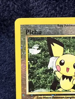 Pokemon Pichu BLACK STAR 35 🌀 WOTC PROMO - REVERSE HOLO LEAGUE 2001 - Image 2