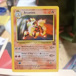 Vintage Arcanine 2000 Pokemon Card Black Star Promo League #6 - Image 1