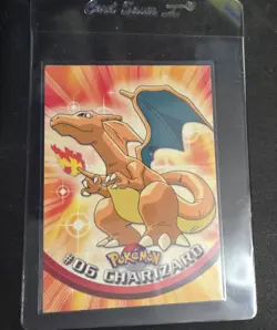 1999 Topps Pokemon TCG Charizard #06 NM Non-Holo Black Logo - Image 1