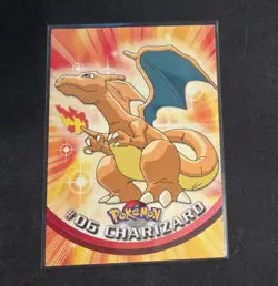 1999 Topps Pokemon TCG Charizard #06 NM Non-Holo Black Logo - Image 3