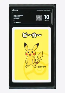 Pokemon PCG 10 GEM-MT Pikachu 2019 Old Maid Japanese #2 - Image 1