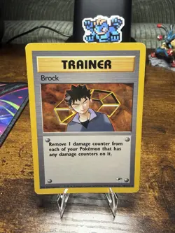 Pokemon TCG Trainer: Brock Gym Heroes Set Rare Unlimited 98/132 - Image 1