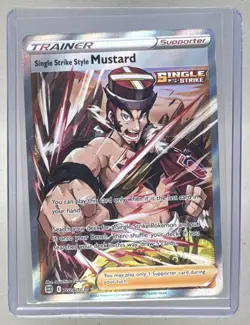Single Strike Style Mustard 2022 Pokemon Sword & Shield Brilliant Stars #TG28 - Image 1