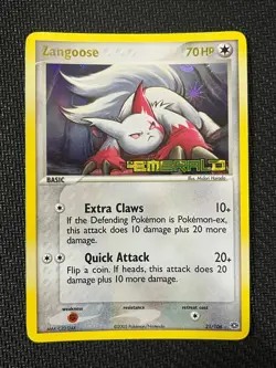 Zangoose Holo Reverse 21/106 EX Emerald Near Mint Pokemon - Image 1