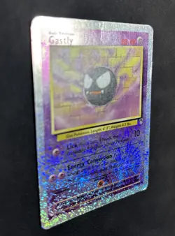 Gastly 76/110 Legendary Collection Reverse Holo Pokemon TCG 2002 - Damaged - Image 3