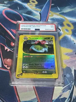 2002 Pokemon Expedition Venusaur Reverse Holo PSA 7 - Image 1