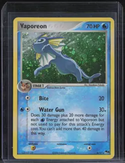 2006 Pokemon Pop Series 3 Holo #6 Vaporeon - Image 1