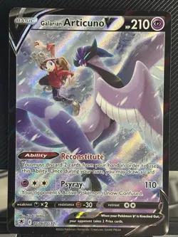 Pokemon TCG Galarian Articuno V TG16/TG30 Astral Radiance Ultra Rare Holo - Image 1