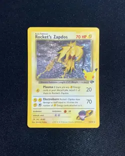 2021 Pokemon TCG EN Celebrations GYM Challenge 25th 15/132 Rocket's Zapdos ZR42 - Image 1
