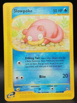 Slowpoke 108/147 Aquapolis Regular Pokemon TCG Moderately Played - Image 1