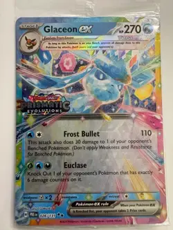 Pokemon Glaceon EX 026/131 Prismatic Evolutions Stamp Promo Sealed - Image 1