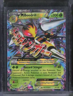 2016 Pokemon XY Black Star Promo #XY158 M Beedrill EX - Image 1