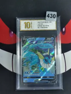 Vaporeon V 0213/14 - CBB2C S-Chinese Gem Pack Vol 2 - Pokemon TCG -Pyxis gold 10 - Image 1